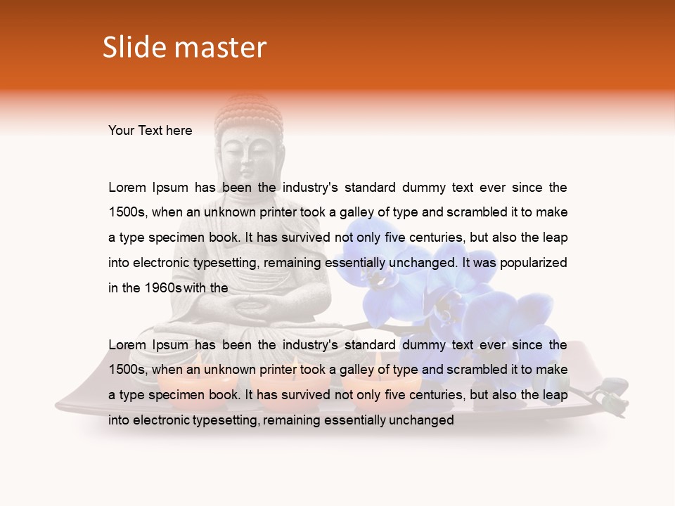 Fond Boudha Asie PowerPoint Template