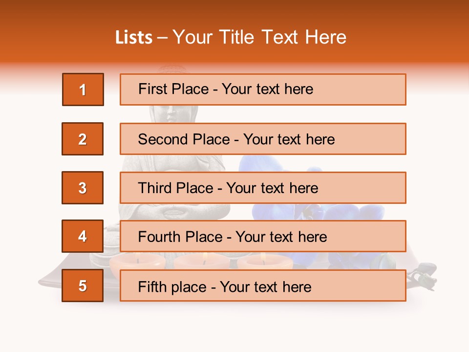 Fond Boudha Asie PowerPoint Template