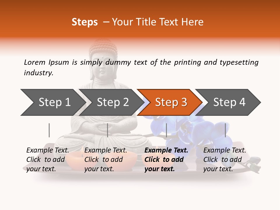 Fond Boudha Asie PowerPoint Template