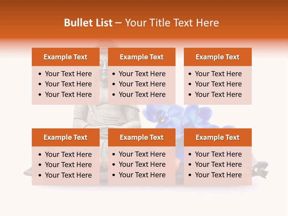 Fond Boudha Asie PowerPoint Template