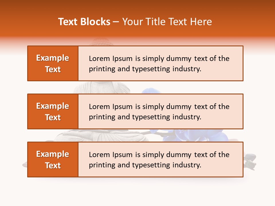 Fond Boudha Asie PowerPoint Template