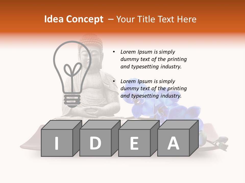 Fond Boudha Asie PowerPoint Template