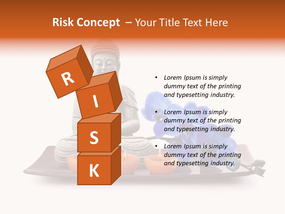 Fond Boudha Asie PowerPoint Template