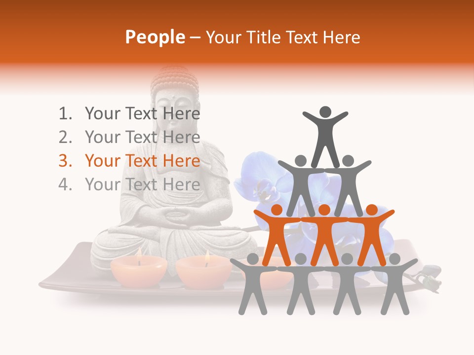 Fond Boudha Asie PowerPoint Template