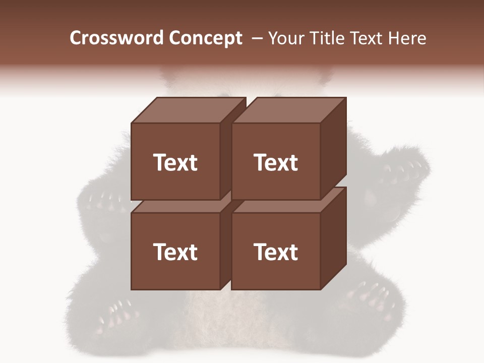 Cuddly China Ursidae PowerPoint Template