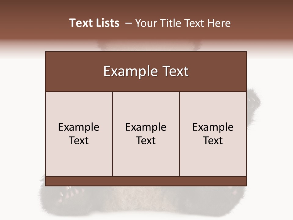 Cuddly China Ursidae PowerPoint Template