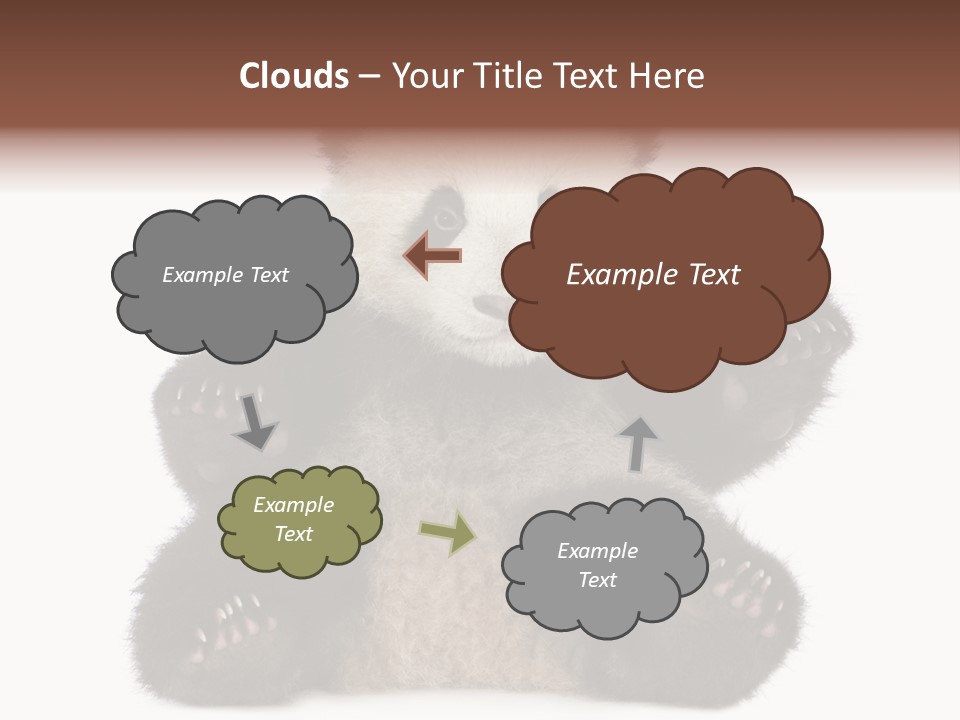 Cuddly China Ursidae PowerPoint Template