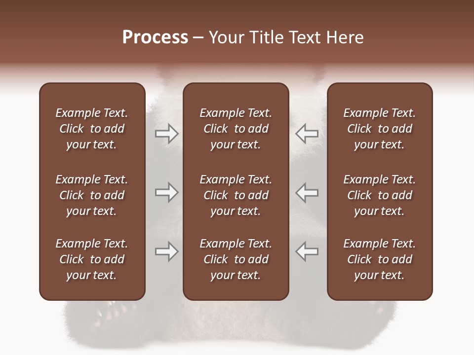 Cuddly China Ursidae PowerPoint Template