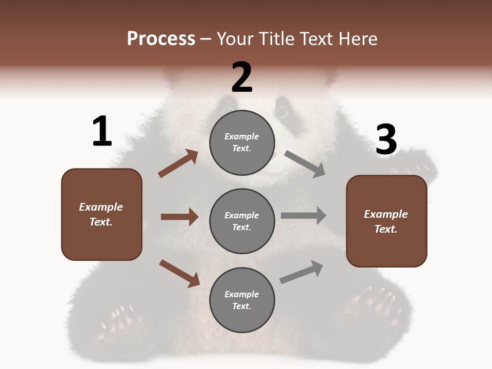 Cuddly China Ursidae PowerPoint Template