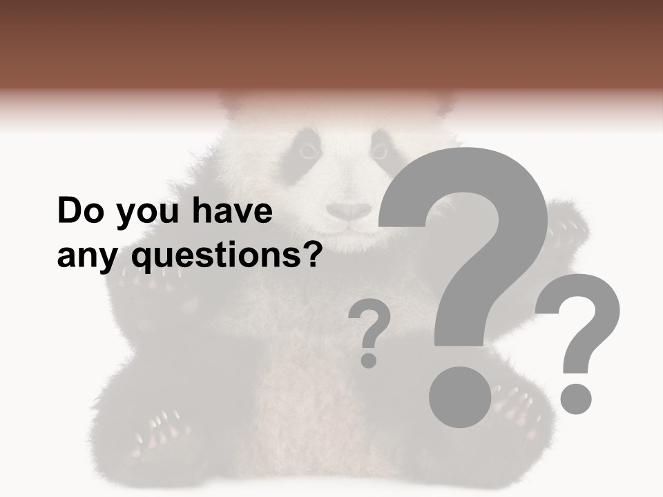 Cuddly China Ursidae PowerPoint Template