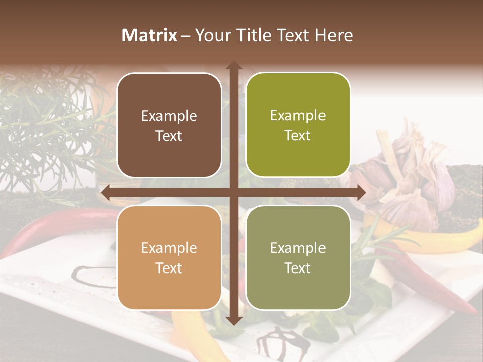 Vegetarisch Gartenfest Basilikum PowerPoint Template