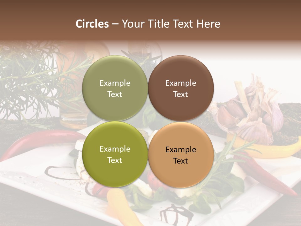 Vegetarisch Gartenfest Basilikum PowerPoint Template