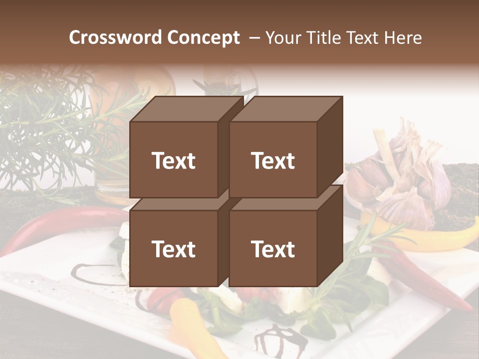 Vegetarisch Gartenfest Basilikum PowerPoint Template