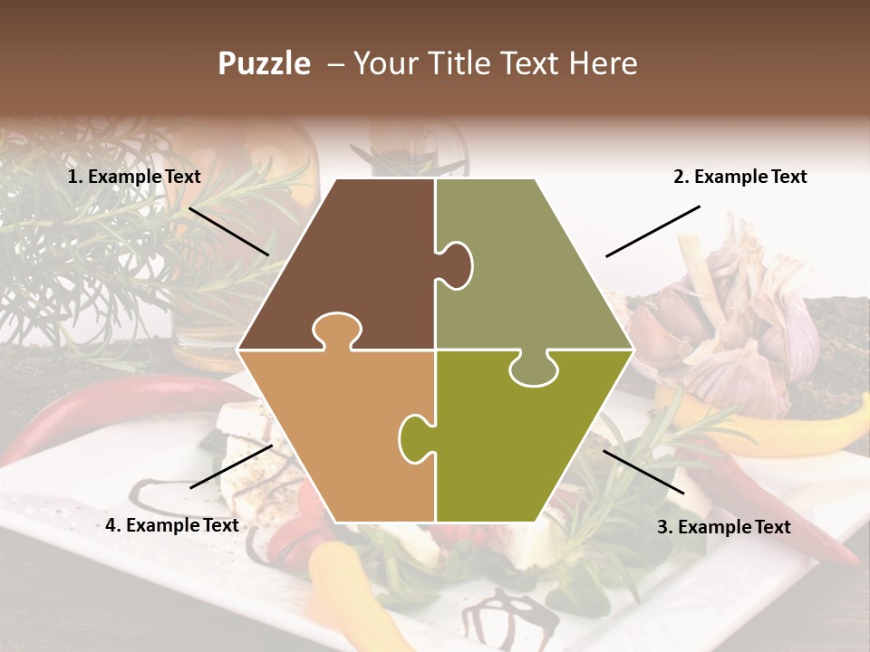 Vegetarisch Gartenfest Basilikum PowerPoint Template