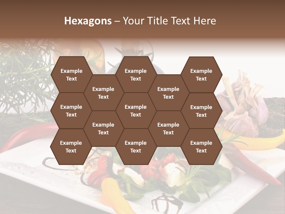 Vegetarisch Gartenfest Basilikum PowerPoint Template