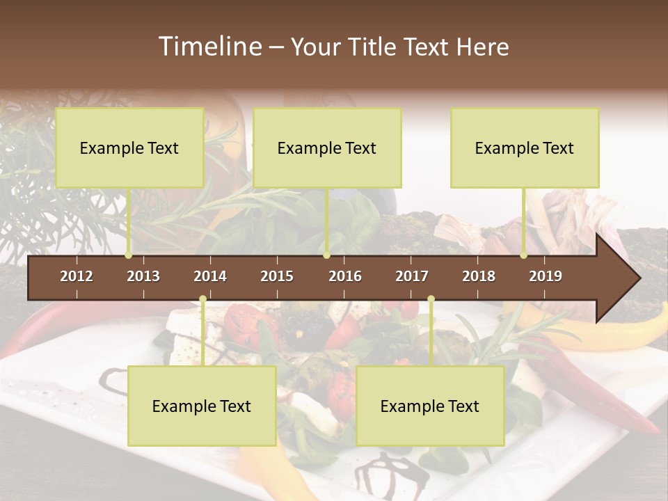 Vegetarisch Gartenfest Basilikum PowerPoint Template