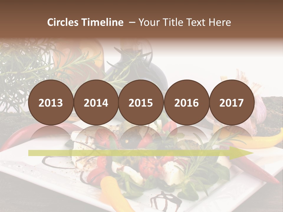 Vegetarisch Gartenfest Basilikum PowerPoint Template