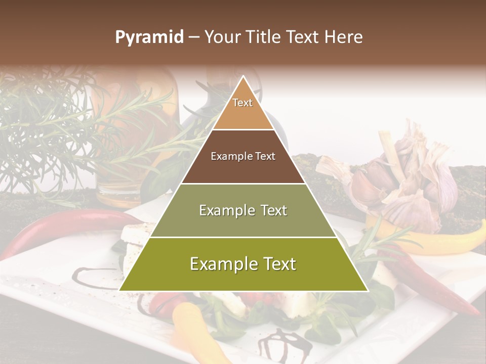 Vegetarisch Gartenfest Basilikum PowerPoint Template