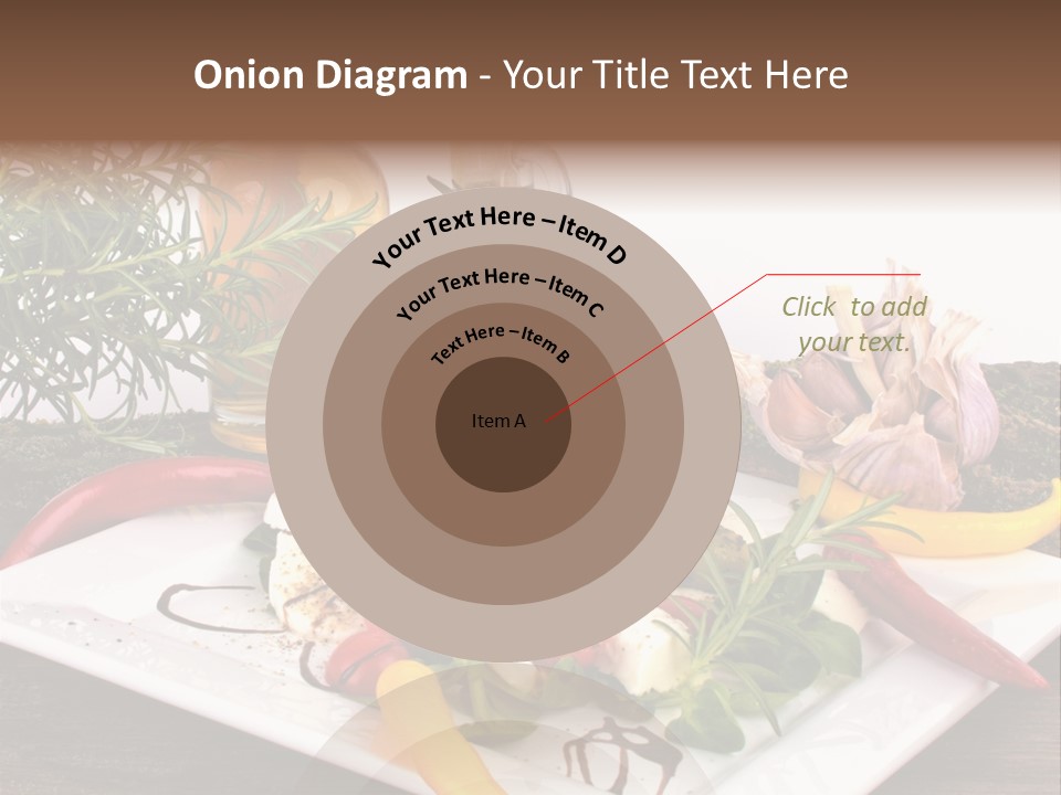 Vegetarisch Gartenfest Basilikum PowerPoint Template