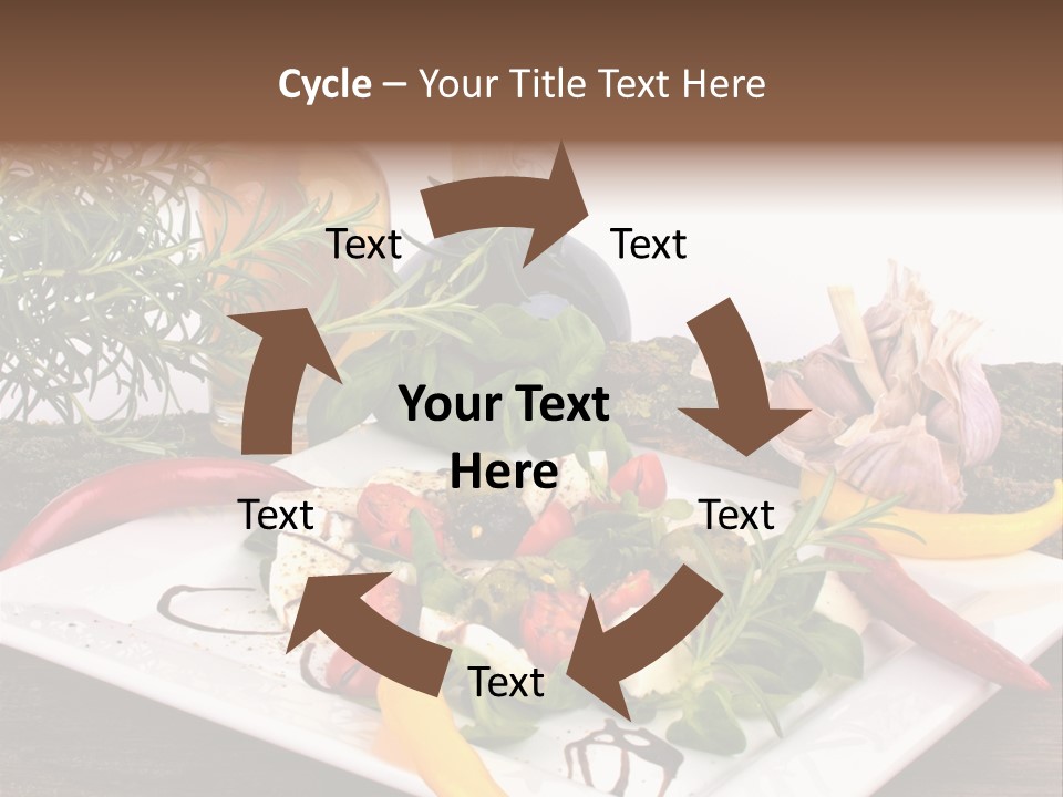 Vegetarisch Gartenfest Basilikum PowerPoint Template