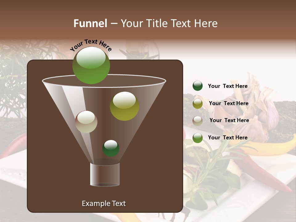 Vegetarisch Gartenfest Basilikum PowerPoint Template