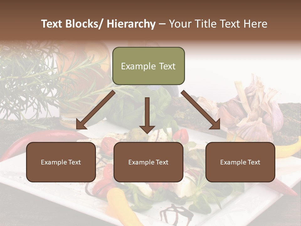 Vegetarisch Gartenfest Basilikum PowerPoint Template