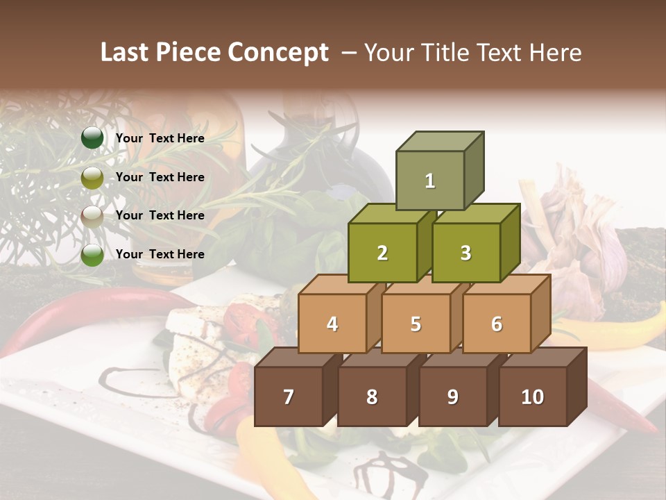 Vegetarisch Gartenfest Basilikum PowerPoint Template