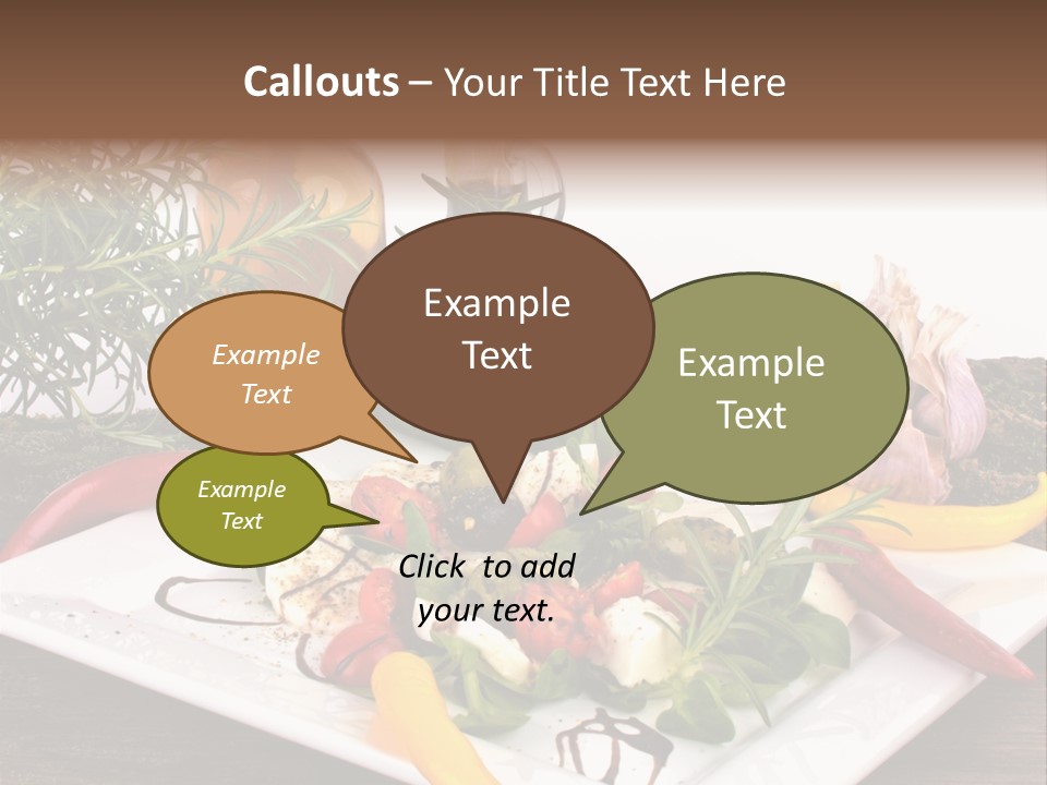 Vegetarisch Gartenfest Basilikum PowerPoint Template