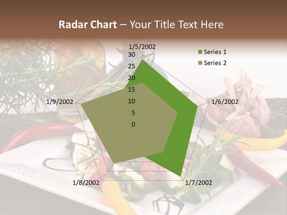 Vegetarisch Gartenfest Basilikum PowerPoint Template
