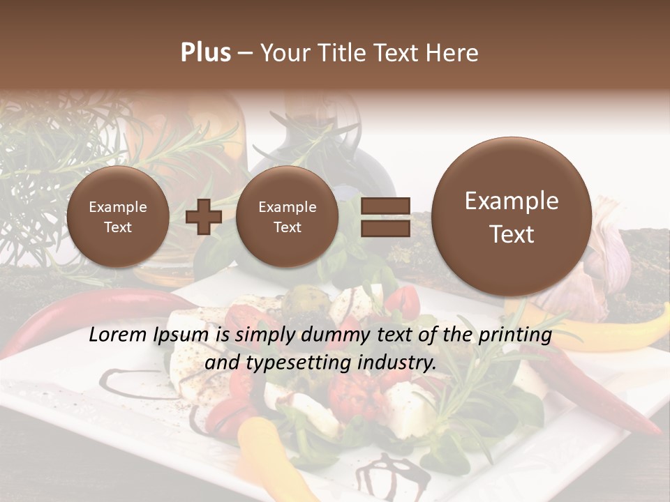 Vegetarisch Gartenfest Basilikum PowerPoint Template