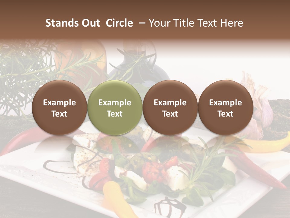 Vegetarisch Gartenfest Basilikum PowerPoint Template