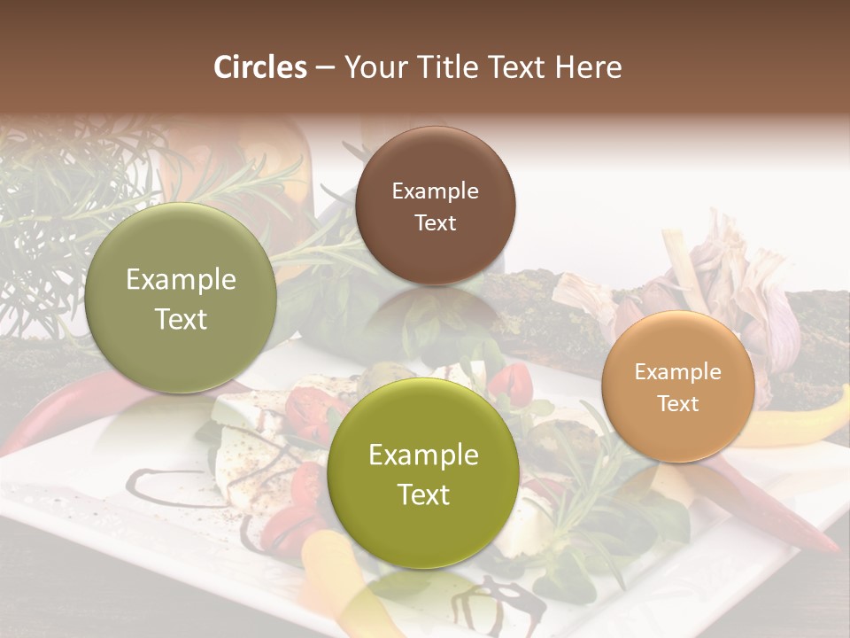 Vegetarisch Gartenfest Basilikum PowerPoint Template