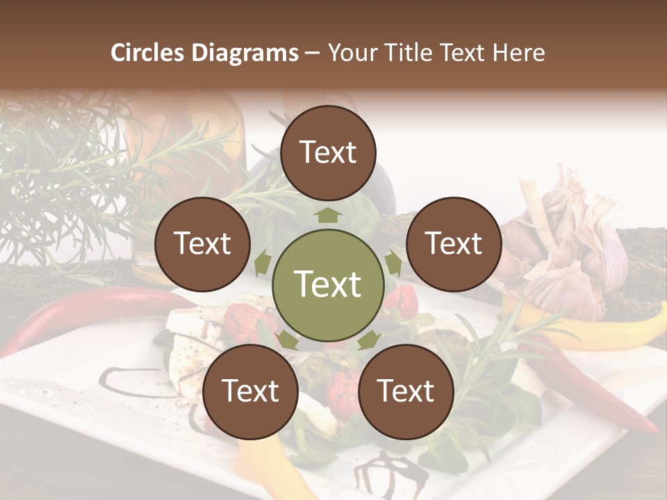 Vegetarisch Gartenfest Basilikum PowerPoint Template