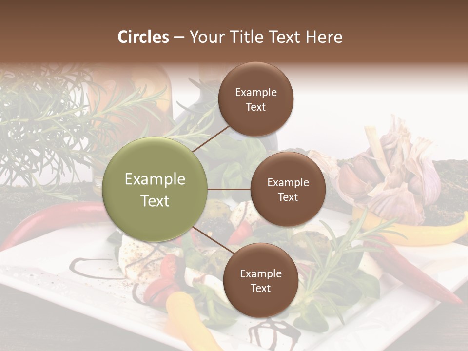 Vegetarisch Gartenfest Basilikum PowerPoint Template