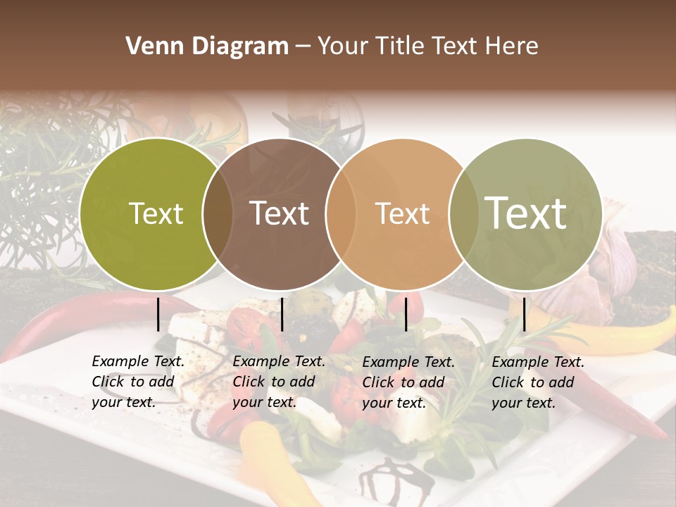 Vegetarisch Gartenfest Basilikum PowerPoint Template