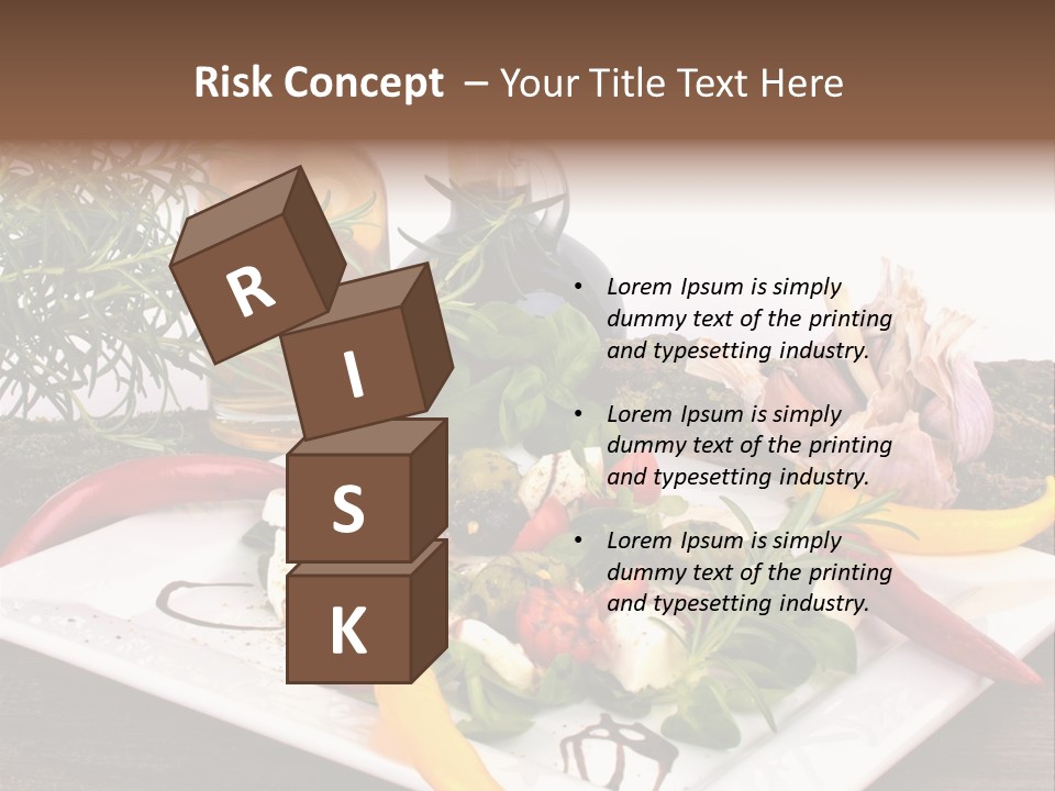 Vegetarisch Gartenfest Basilikum PowerPoint Template