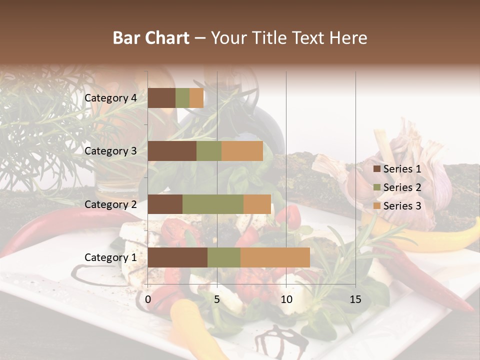 Vegetarisch Gartenfest Basilikum PowerPoint Template