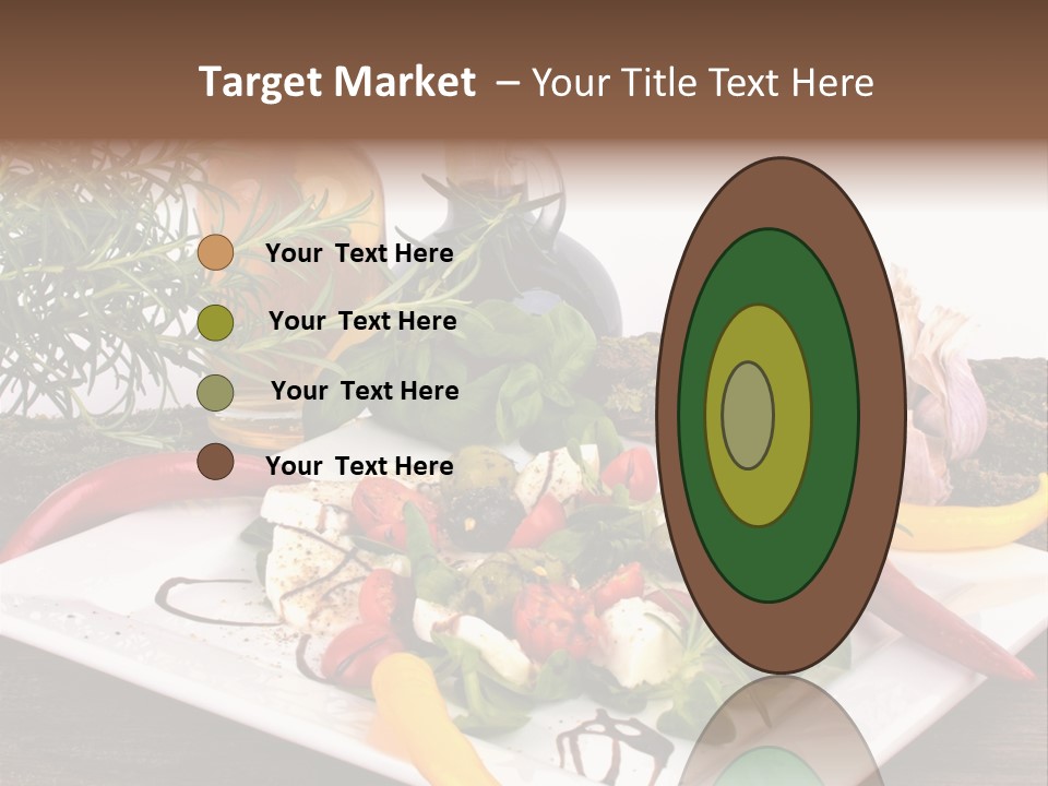 Vegetarisch Gartenfest Basilikum PowerPoint Template