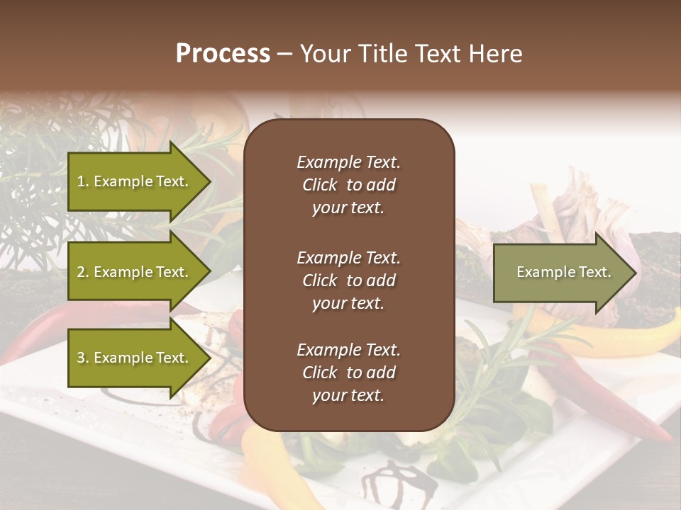 Vegetarisch Gartenfest Basilikum PowerPoint Template