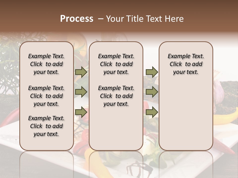 Vegetarisch Gartenfest Basilikum PowerPoint Template