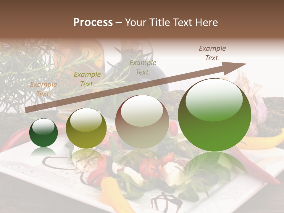 Vegetarisch Gartenfest Basilikum PowerPoint Template