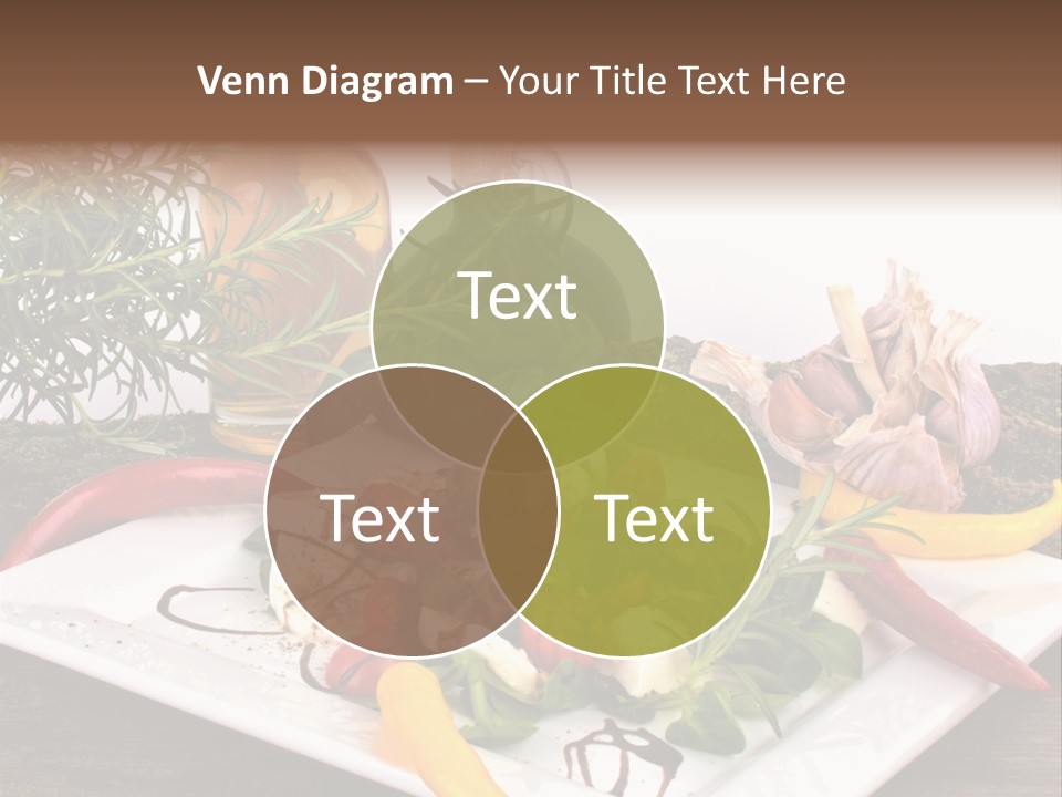 Vegetarisch Gartenfest Basilikum PowerPoint Template