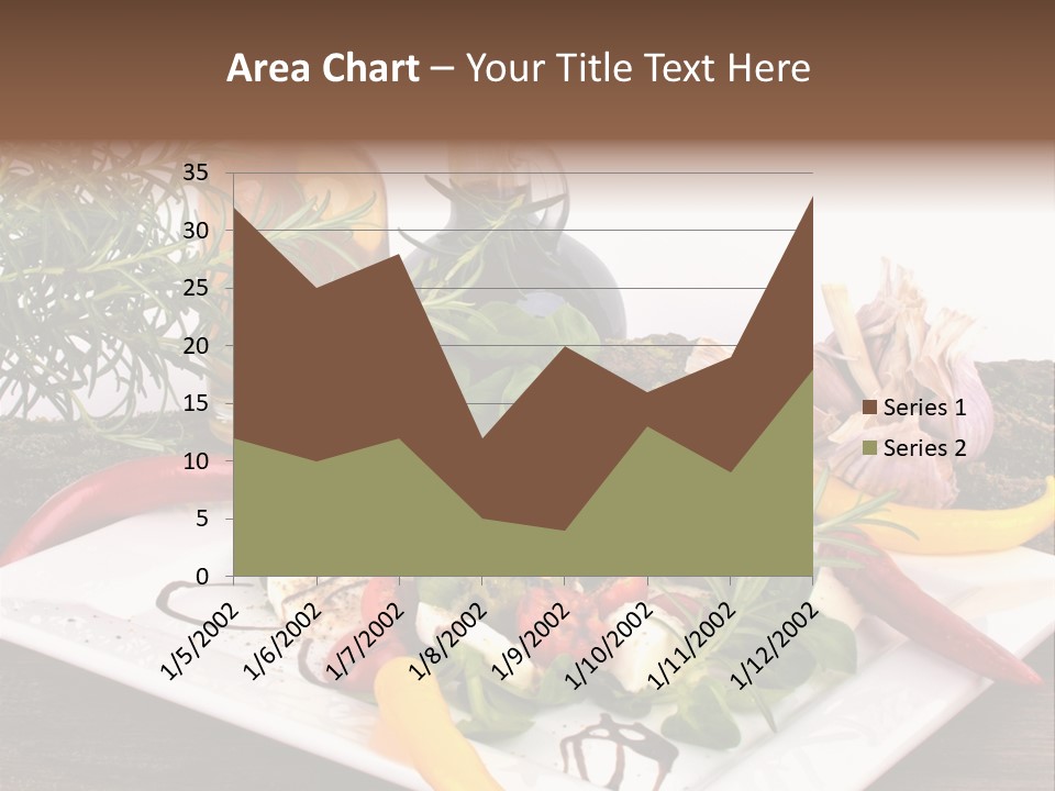 Vegetarisch Gartenfest Basilikum PowerPoint Template
