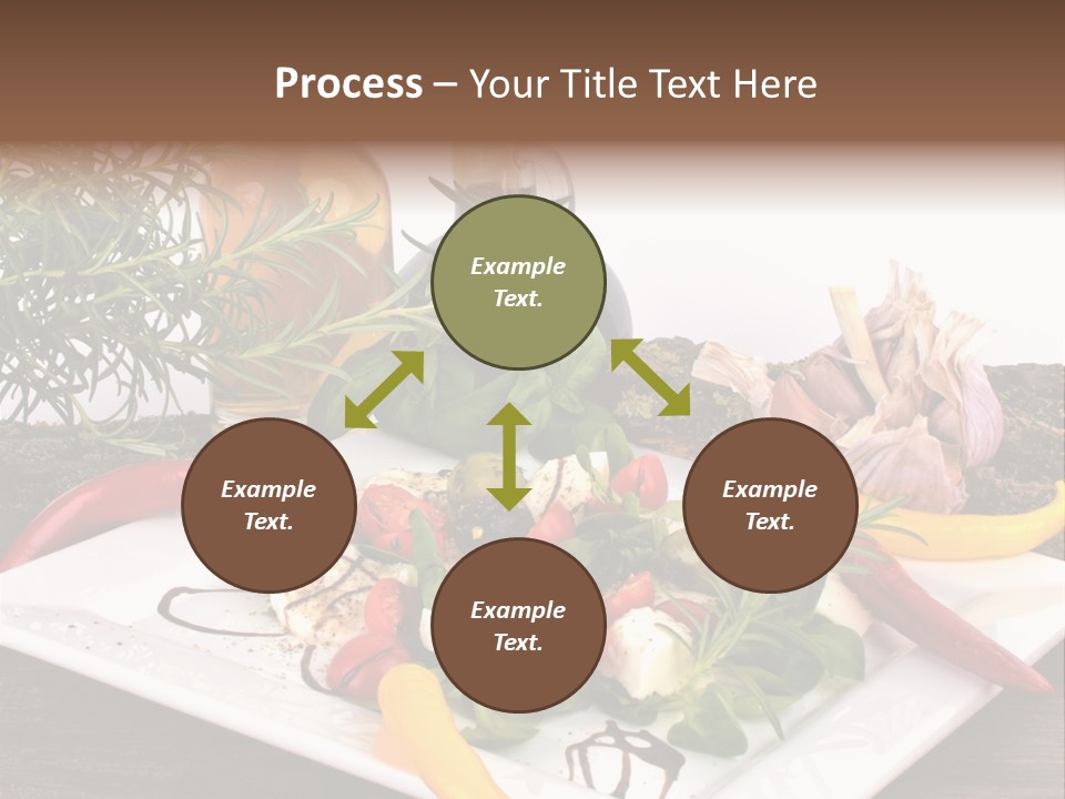 Vegetarisch Gartenfest Basilikum PowerPoint Template