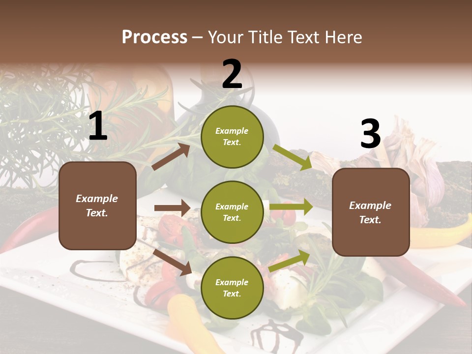 Vegetarisch Gartenfest Basilikum PowerPoint Template