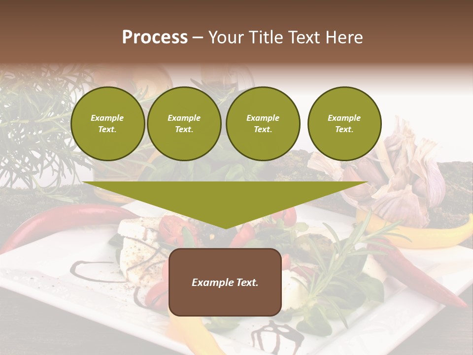 Vegetarisch Gartenfest Basilikum PowerPoint Template