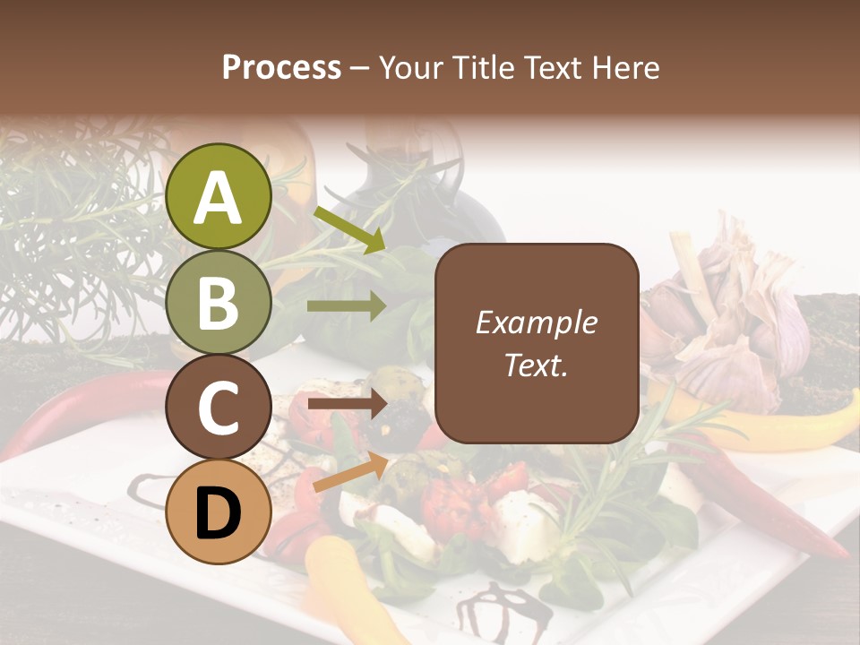 Vegetarisch Gartenfest Basilikum PowerPoint Template