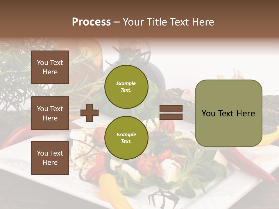 Vegetarisch Gartenfest Basilikum PowerPoint Template