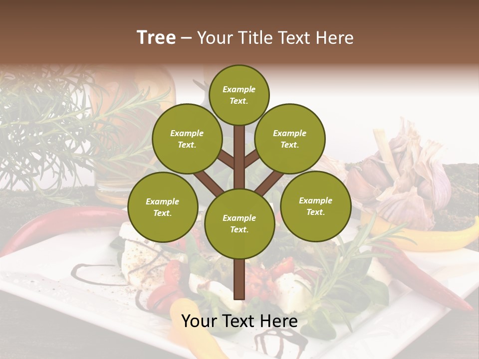 Vegetarisch Gartenfest Basilikum PowerPoint Template