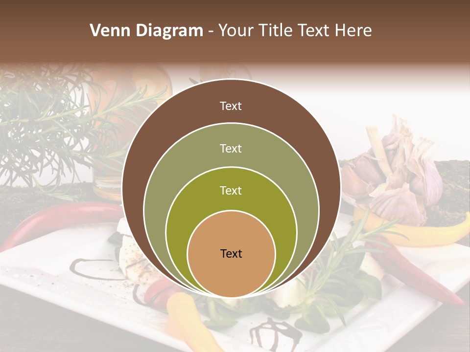 Vegetarisch Gartenfest Basilikum PowerPoint Template